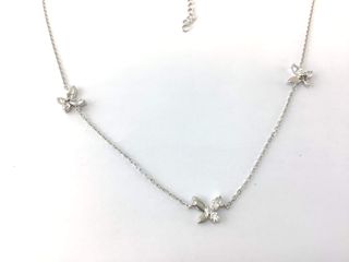 collar plata 925mm con piedra con circonita 21cm