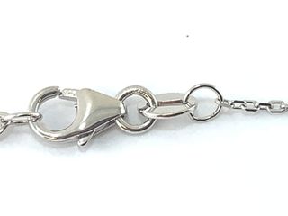 collar plata 925mm con piedra con circonita 21cm