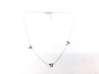 collar plata 925mm con piedra con circonita 21cm