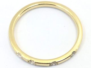 anillo oro 18k con piedra con circonita