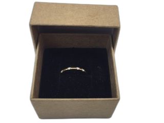 anillo oro 18k con piedra con circonita