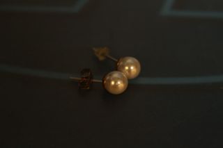 Conjunto Collar + Pendientes ORO (color) Vintage Abalorios