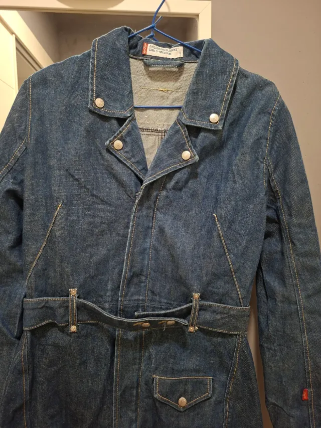 Vestido vaquero azul vintage levis engineered