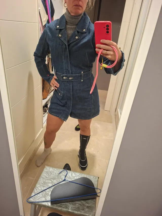 Vestido vaquero azul vintage levis engineered