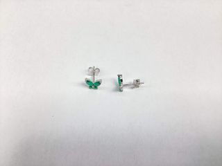 pendientes plata 925mm con piedra con circonita