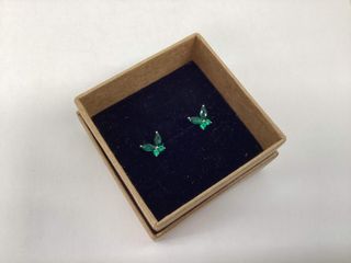 pendientes plata 925mm con piedra con circonita