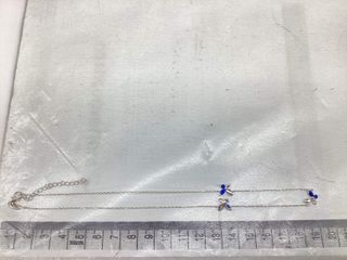 collar plata 925mm con piedra con circonita 21.5cm