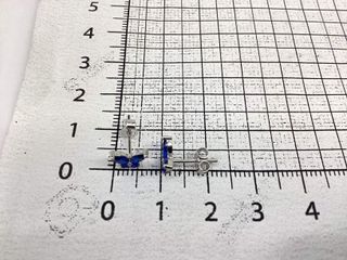 pendientes plata 925mm con piedra con circonita