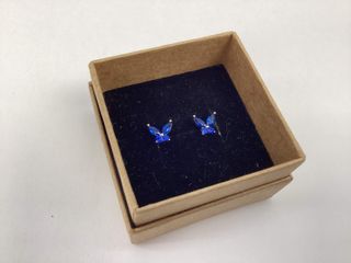 pendientes plata 925mm con piedra con circonita