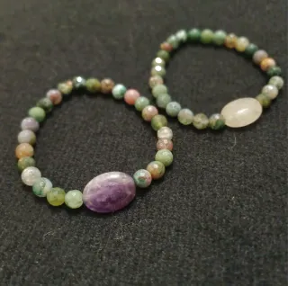 2 Pulseras Piedras Naturales