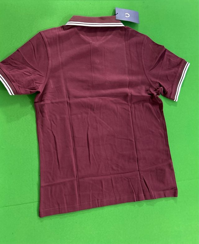 Polo Fred Perry Granate Manga Corta