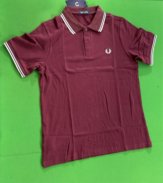 Polo Fred Perry Granate Manga Corta