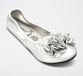 Bailarinas Piel Plateadas Talla 38/39