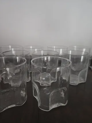 Set 12 Bicchieri più caraffa vetro Murano Vintage