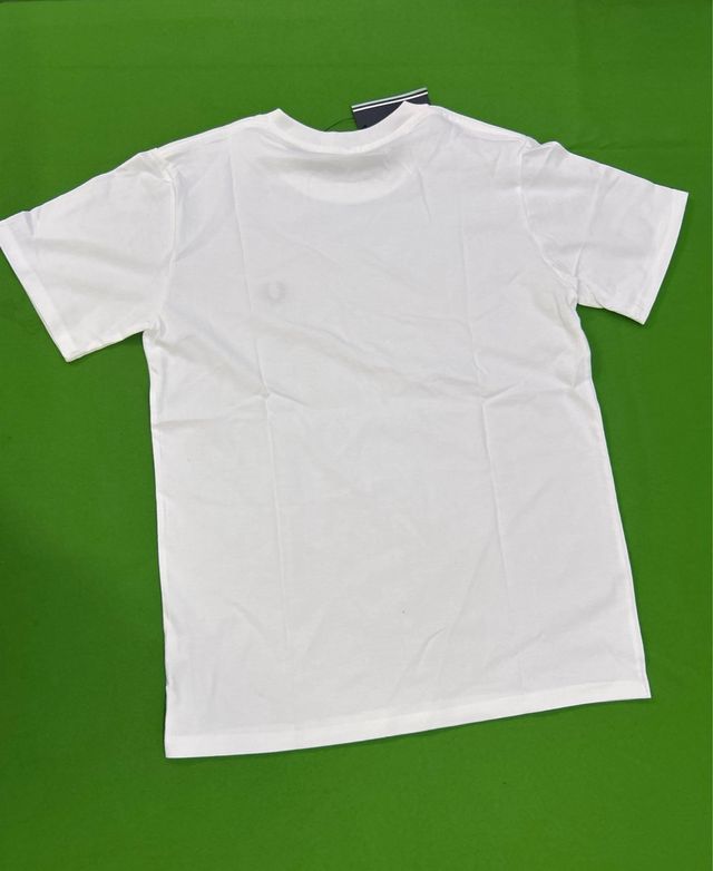 Camiseta Fred Perry Blanca Manga Corta