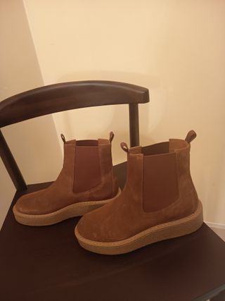 Botas Geox Ante Mujer Marrones