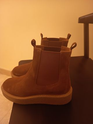 Botas Geox Ante Mujer Marrones