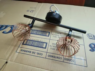 Lámpara de techo cobre industrial