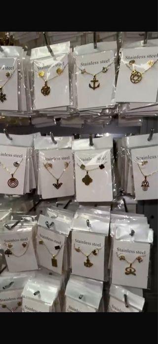 100 Conjuntos de acero( dorado y plateado)