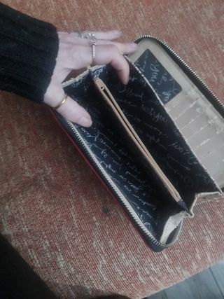 Cartera Desigual Roja Cremallera