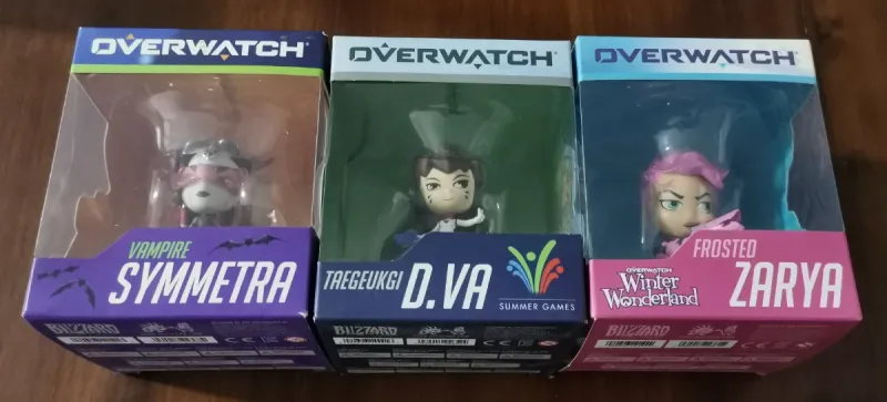 Imagen de Pack 3 Figuras Overwatch: Symmetra, D.Va, Zarya