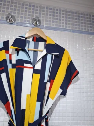 Vestido midi estampado Talla L