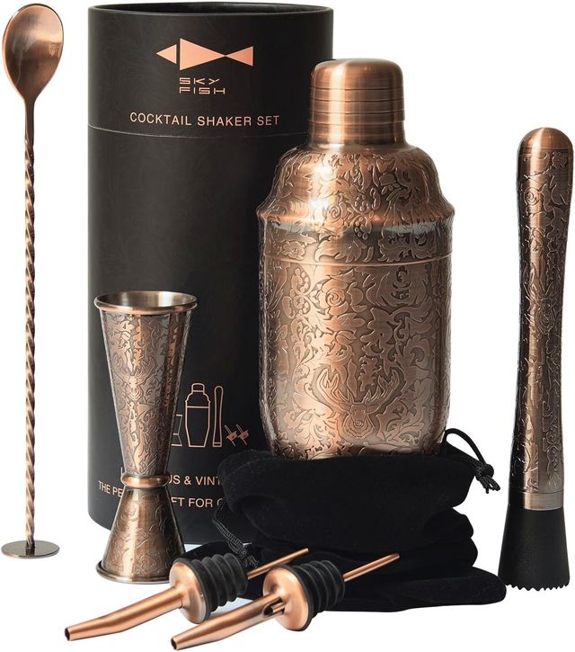 Coctelera Vintage Cobre Skyfish