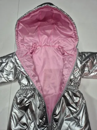 Giacca Piumino Bambina Shein Argento 18/24 Mesi