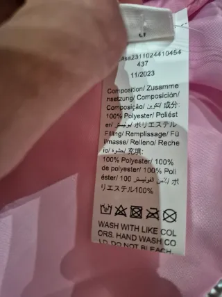 Giacca Piumino Bambina Shein Argento 18/24 Mesi