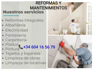 REFORMAS y MANTENIMIENTOS