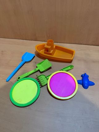 Set de playa: barco, palas y más