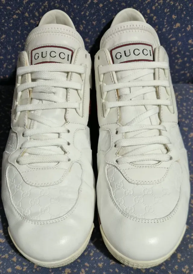 Zapatilla Deportiva Gucci Ace Shima SL 73 Blanca.