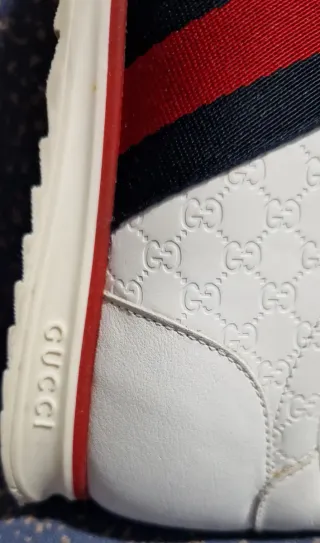 Zapatilla Deportiva Gucci Ace Shima SL 73 Blanca.