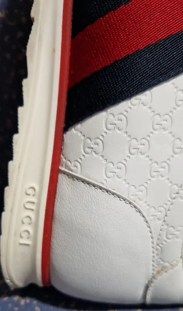 Zapatilla Deportiva Gucci Ace Shima SL 73 Blanca.