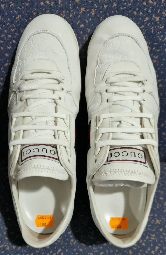 Zapatilla Deportiva Gucci Ace Shima SL 73 Blanca.