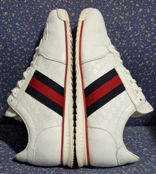 Zapatilla Deportiva Gucci Ace Shima SL 73 Blanca.