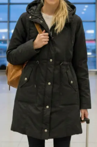 Chaqueta Levi's Plumas Talla S Negra