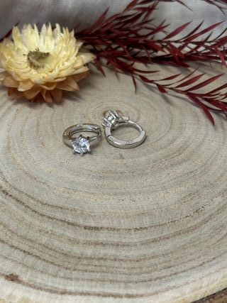 Pendientes Aro Mini Circonita Plata