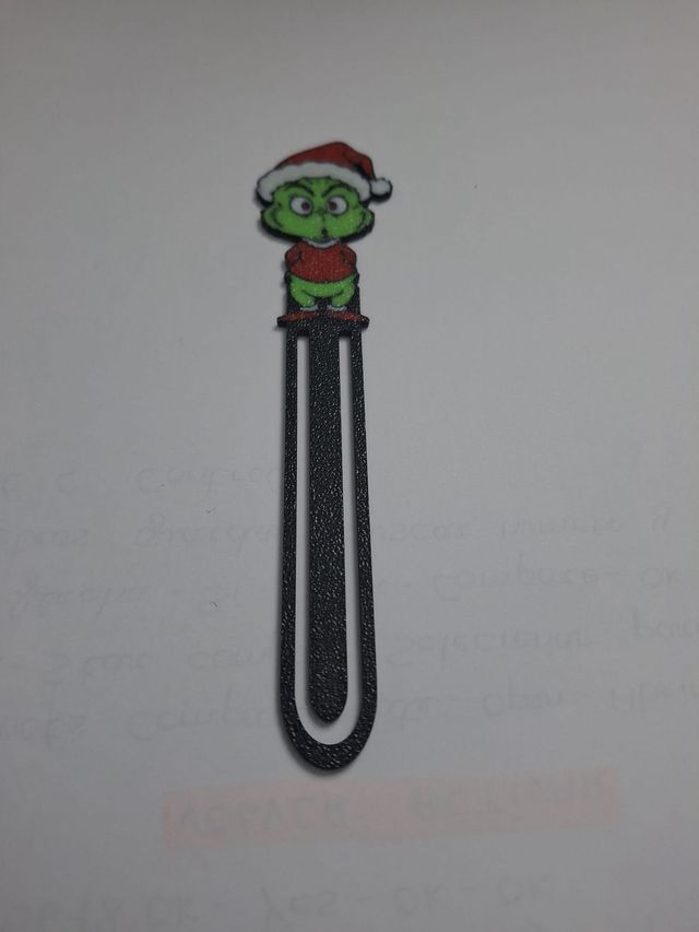 Marcador de livro Grinch Natal