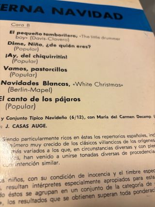 vinilo  Canciones de Navidad