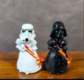 Figura Fallera Trooper y Darth Vader