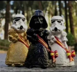 Figura Fallera Trooper y Darth Vader