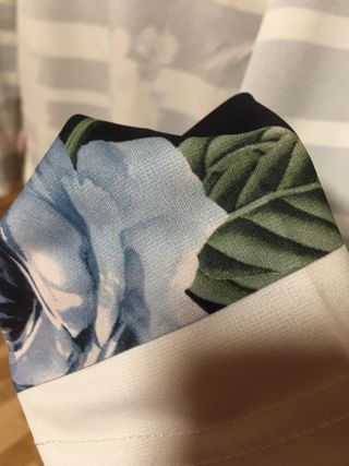 Camiseta manga larga floral rayas