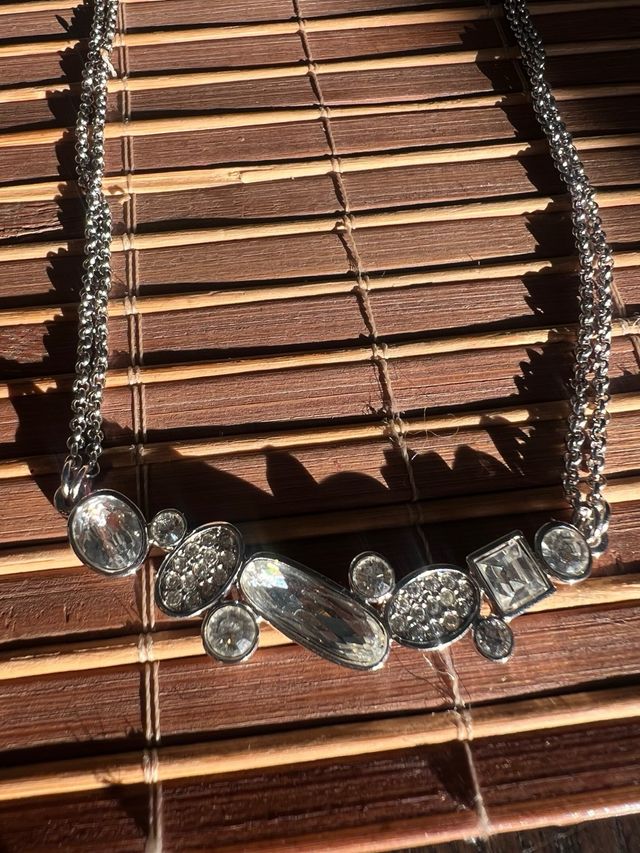Collar Swarovski Plata sin usar