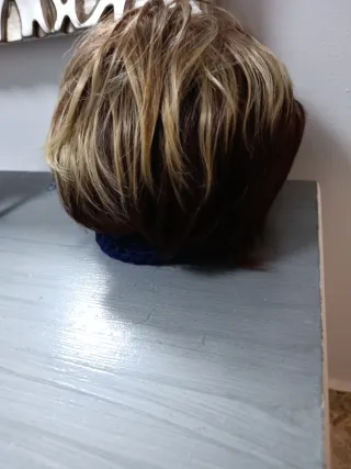 Peluca Bob Oncológica Rubio Caoba