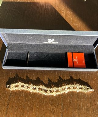 Conjunto Swarovski Collar y Pulsera Plata