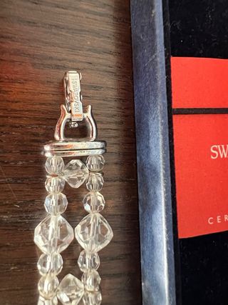 Conjunto Swarovski Collar y Pulsera Plata