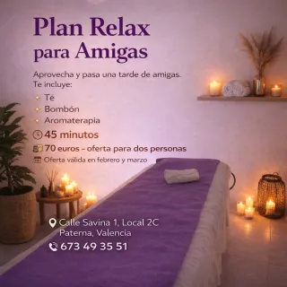 Masajes especial para amigas, parejas.