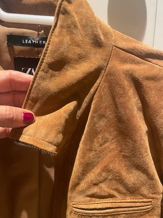 Chaqueta Zara Ante Marrón