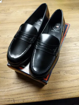 Zapatos Mocasines Escolares Niña Negro Nuevos